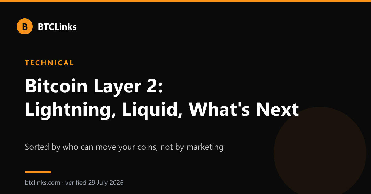 Bitcoin layer 2 trust models compared.