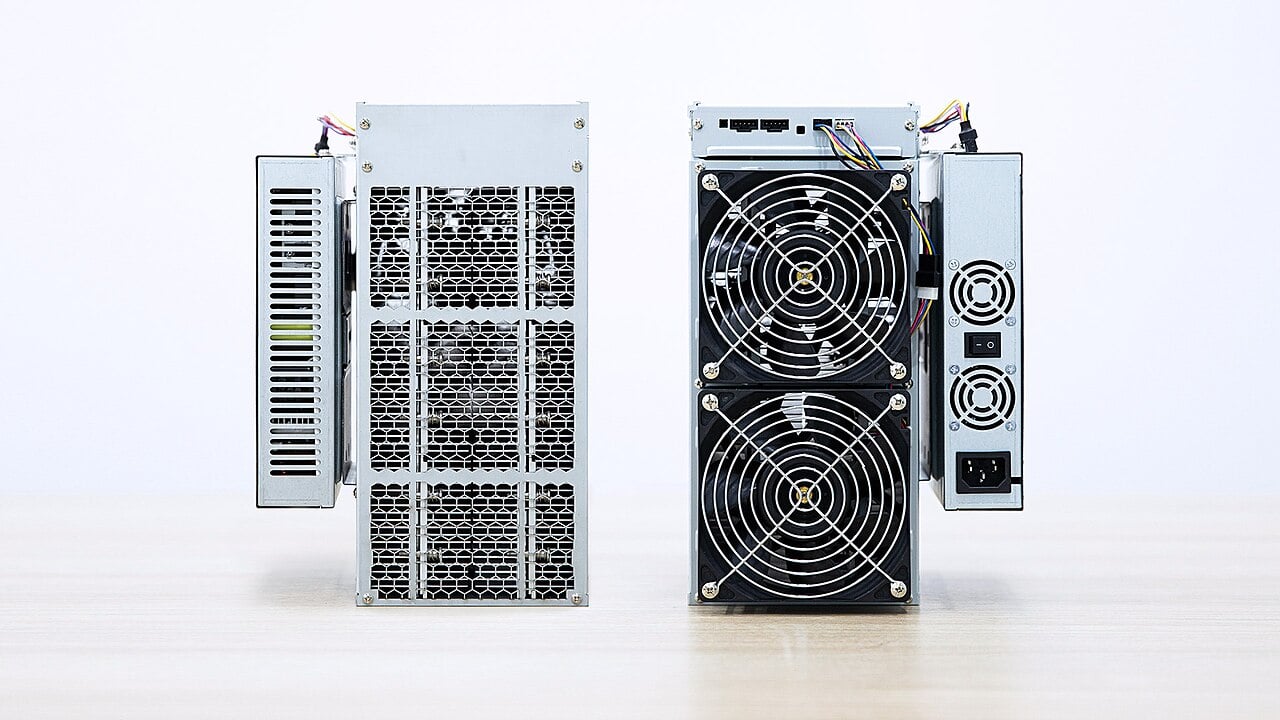 Canaan AvalonMiner A10 Bitcoin mining machines.