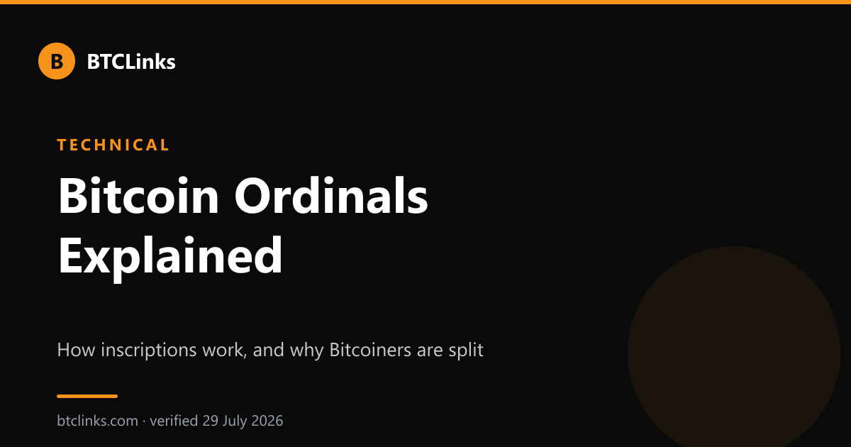 How Bitcoin inscriptions are stored in witness data.